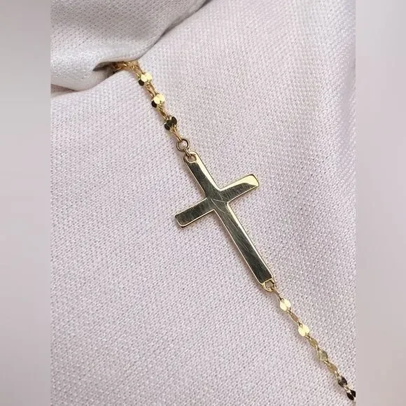 Lana Petite Cross Bar Lariat Necklace - Picture 9 of 12